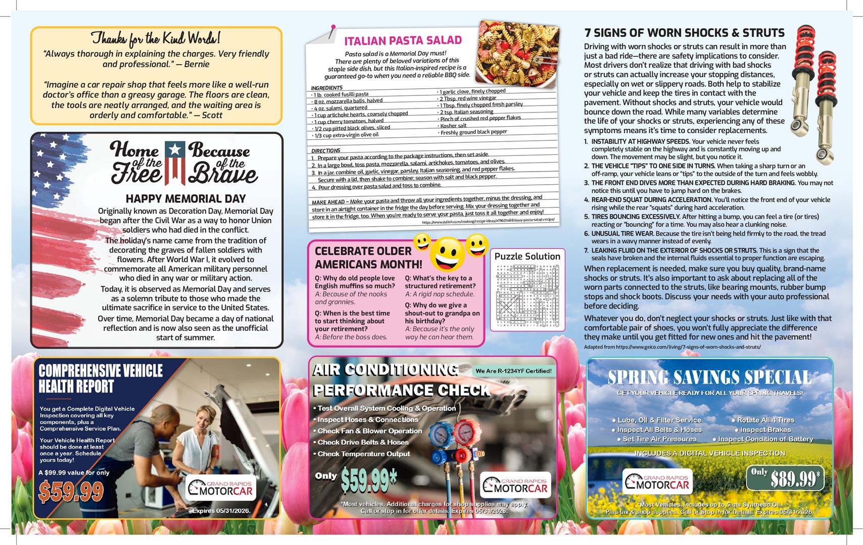 November Newsletter Part 2 | Grand Rapids Motorcar